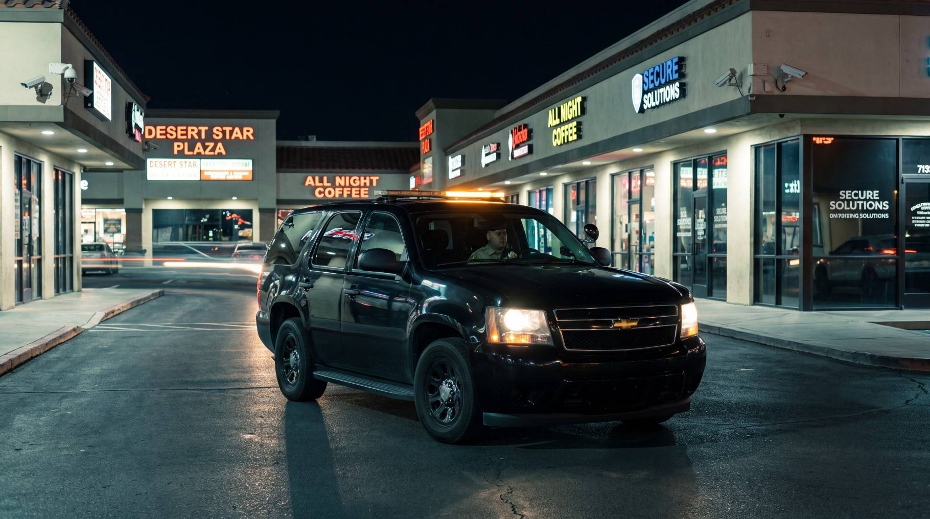 Elite security officer on patrol duty